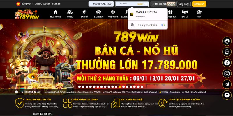 Đăng nhập 789win trên web và app nhanh chóng Đăng nhập 789win trên web và app nhanh chóng